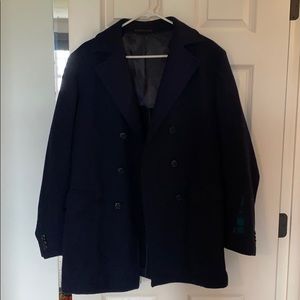 Long navy pea coat!